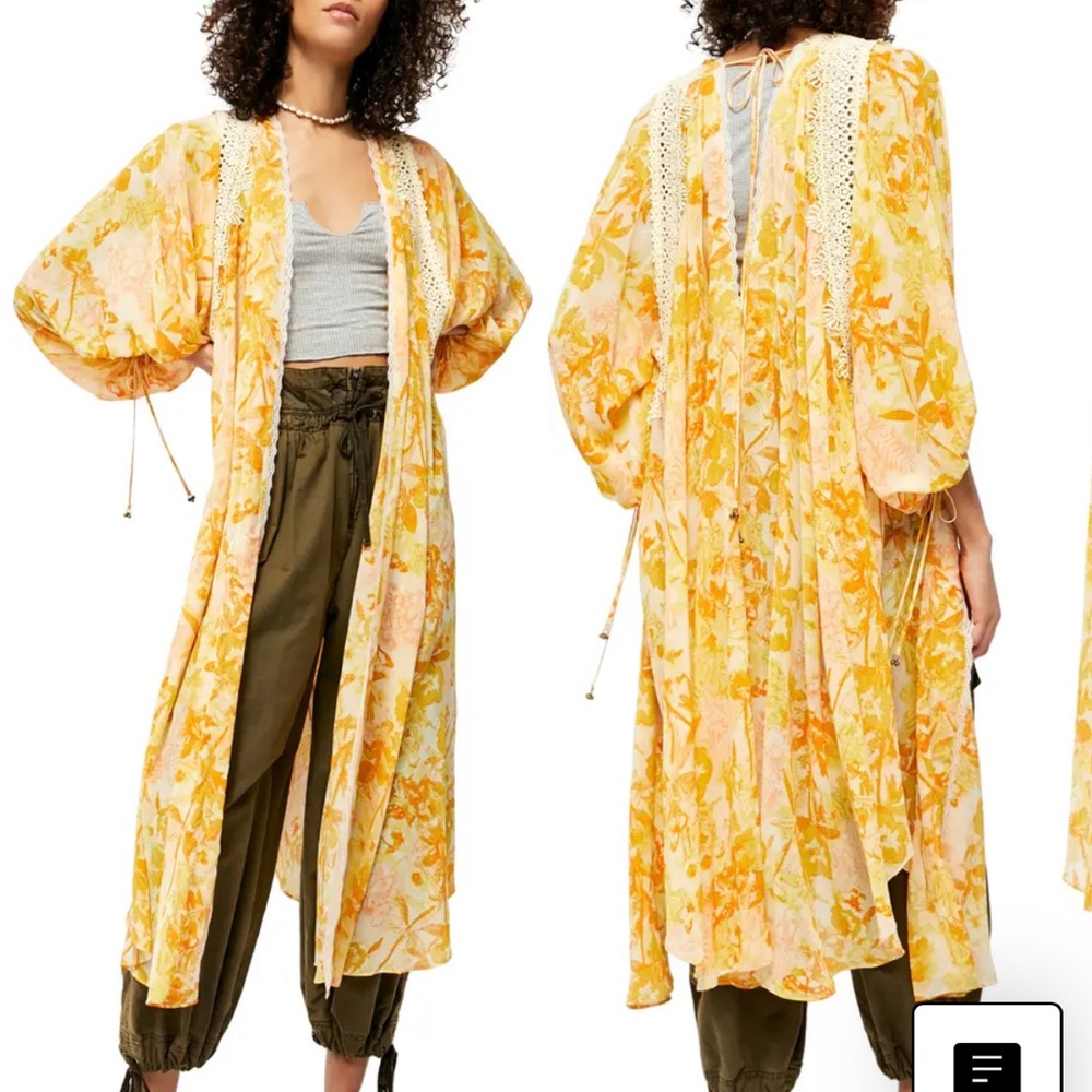 Free People Duster/Bathing suit cover